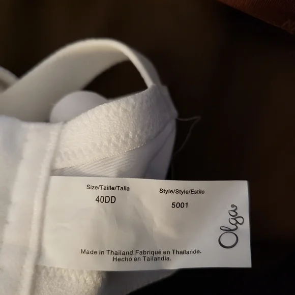 3- Underwire 40DD Bras Delta Burke Animal Brown, Lilyette Gray, Olga White (new) - Picture 11 of 15